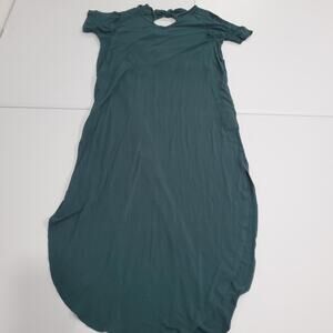 Latched Mama Dress Womens XS/S Green Nursing Maternity Short Sleeve Lounge